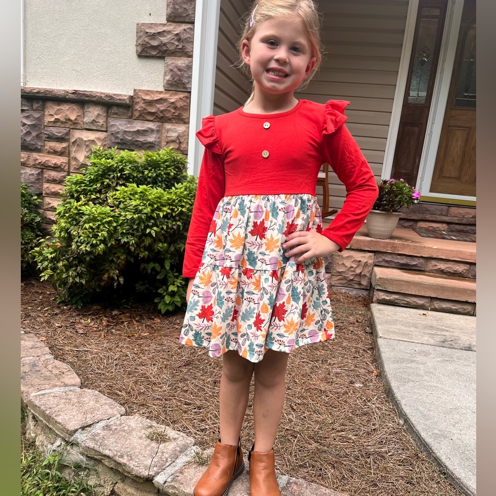 Girls boutique fall dress